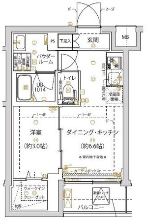 アーバンパーク千川の物件間取画像